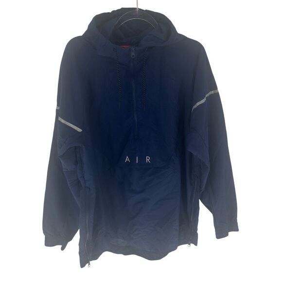 Nike Jacket Mens XL Blue Air Max 97 Anorak Hybrid Windbreaker Vented Hooded